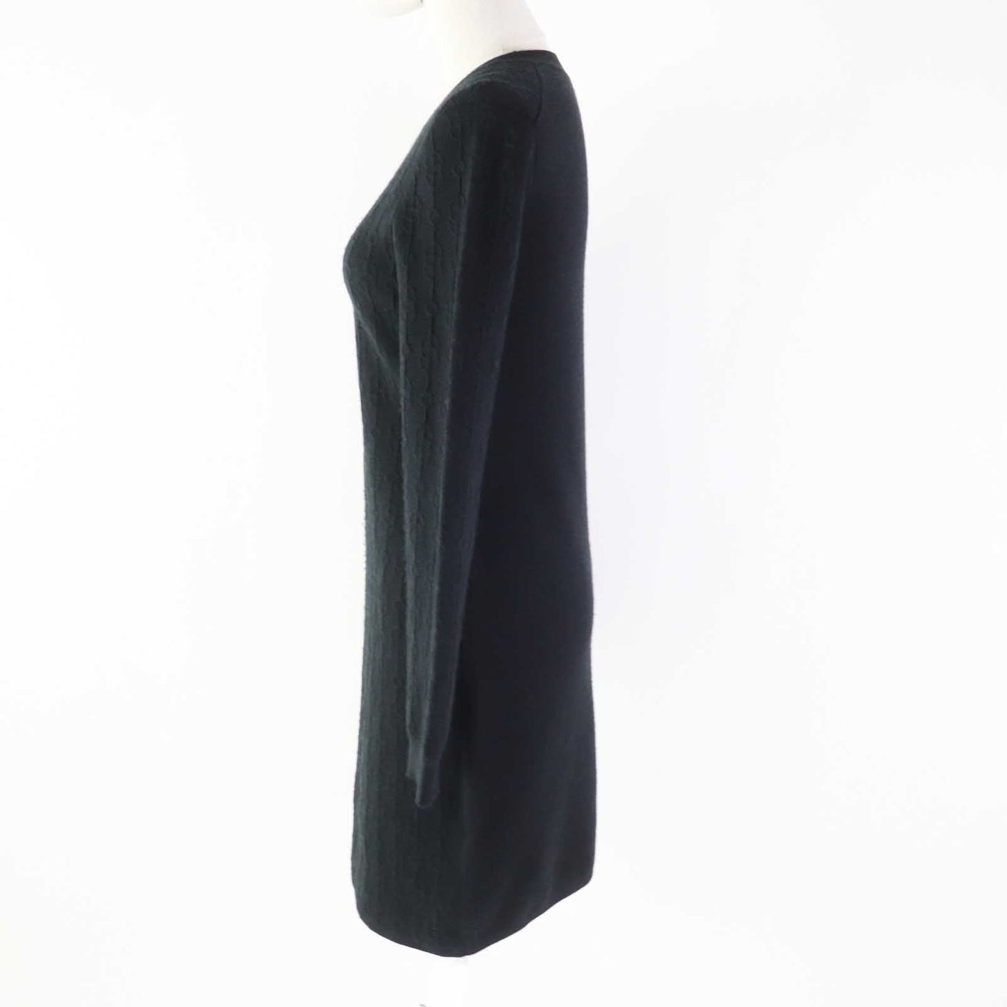 HERMES one piece 2E2505D3 cashmere black Women 38
