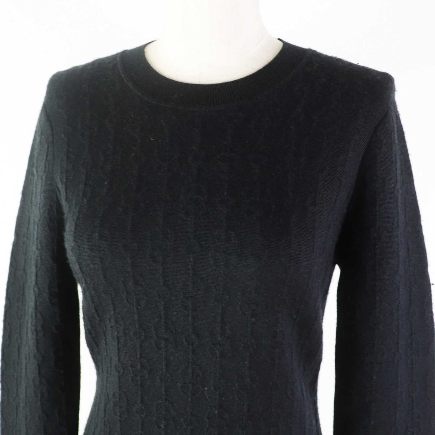HERMES one piece 2E2505D3 cashmere black Women 38