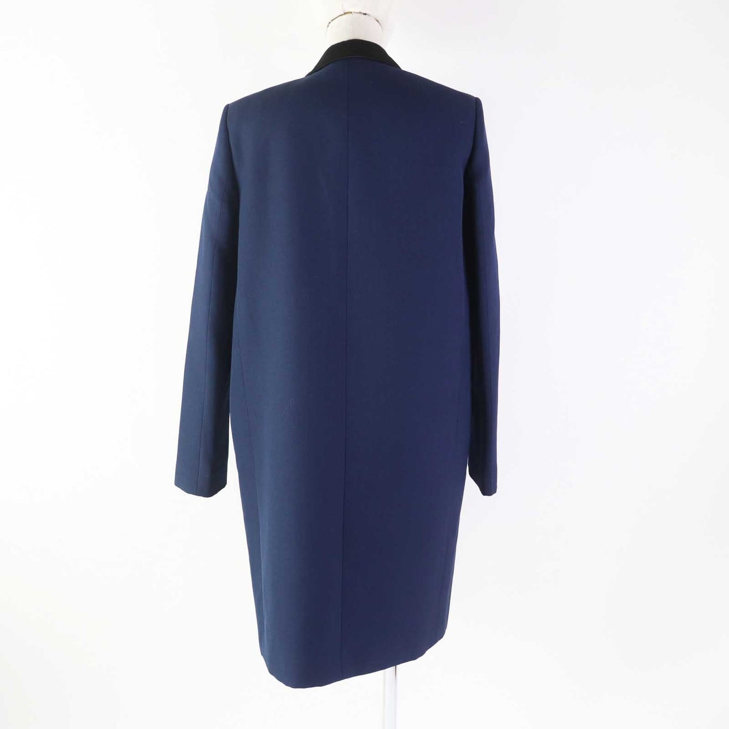 CELINE coat Outer: 100% wool, Lining: 100% cupra, Part: 76% polyester, Part: 24% silk Navy black Phoebe period Women 36