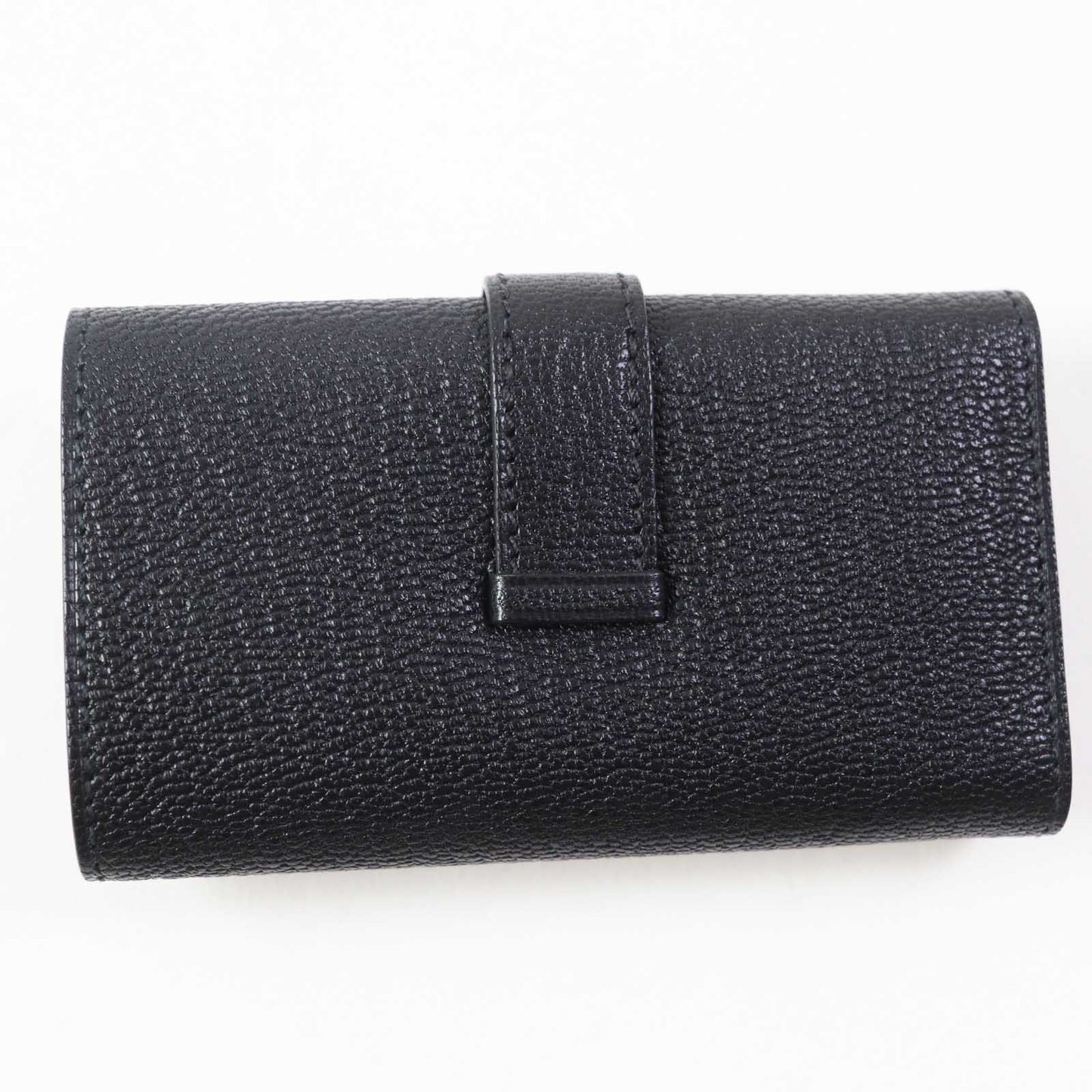 HERMES Key case Key holder  Shave black Bean Women