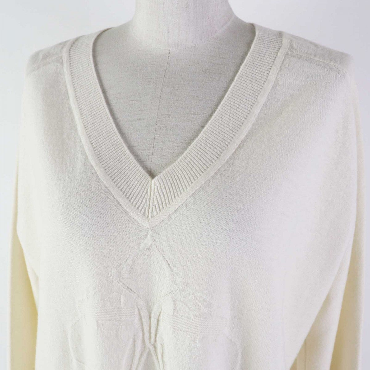 HERMES one piece Outer: 70% wool, Outer: 30% cashmere, Part: 63% wool, Part: 27% cashmere, Part: 10% nylon Ivory BRIDES de GALA Ceremony Bridle Women 36
