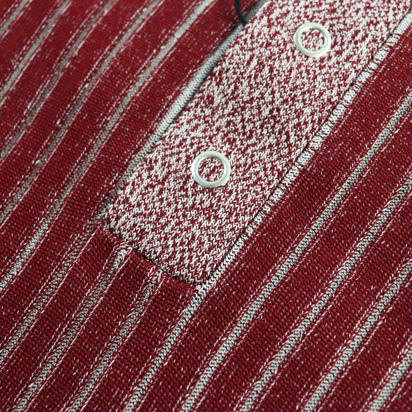 BOTTEGAVENETA Long sleeve polo shirt 728349 Main: 100% cotton, part: 88% cotton, part: 11% nylon, part: 1% polyurethane Red mens S