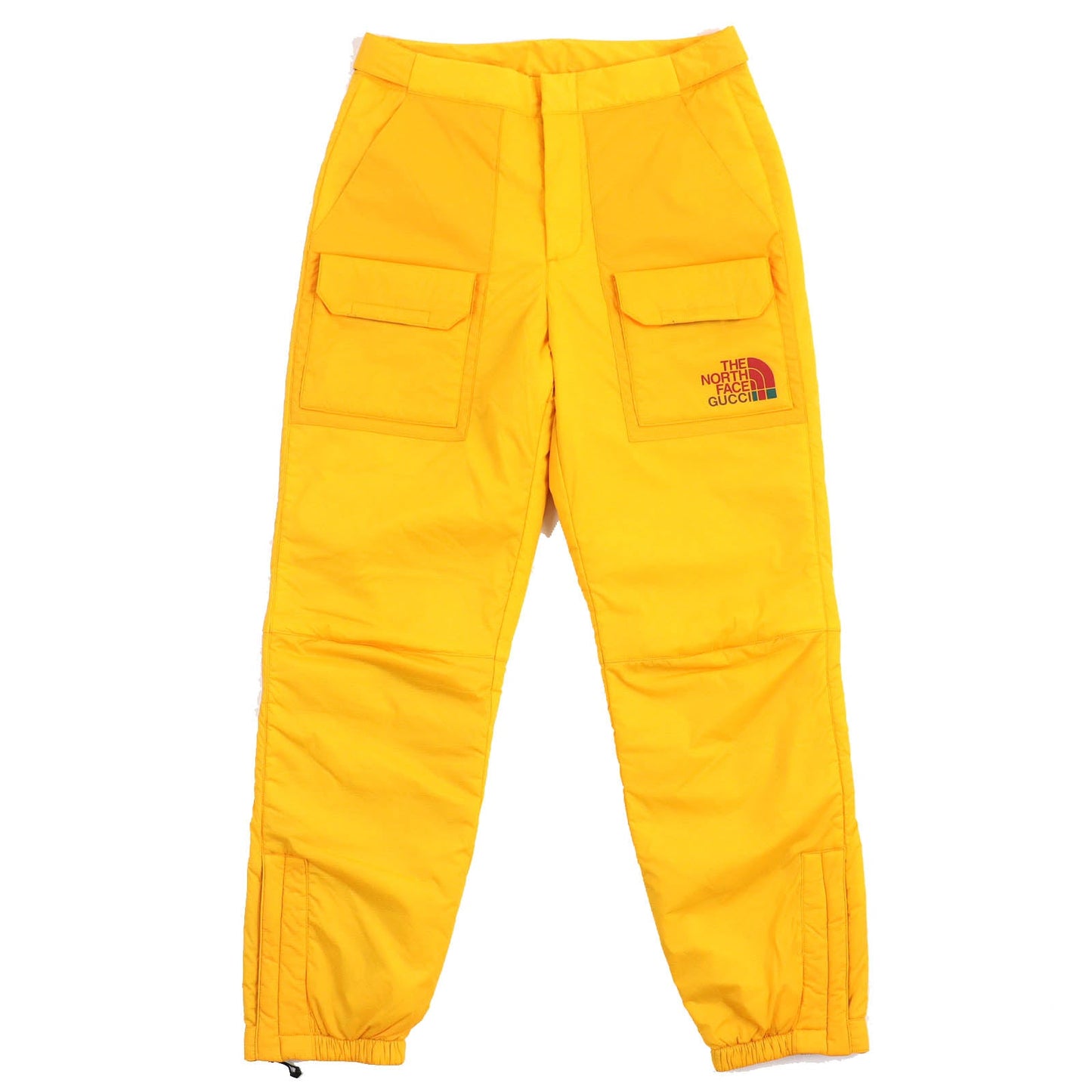GUCCI cargo pants 663764 Main: 88% nylon, Main: 12% polyurethane, Lining: 100% nylon, Filling: 100% polyester yellow mens S
