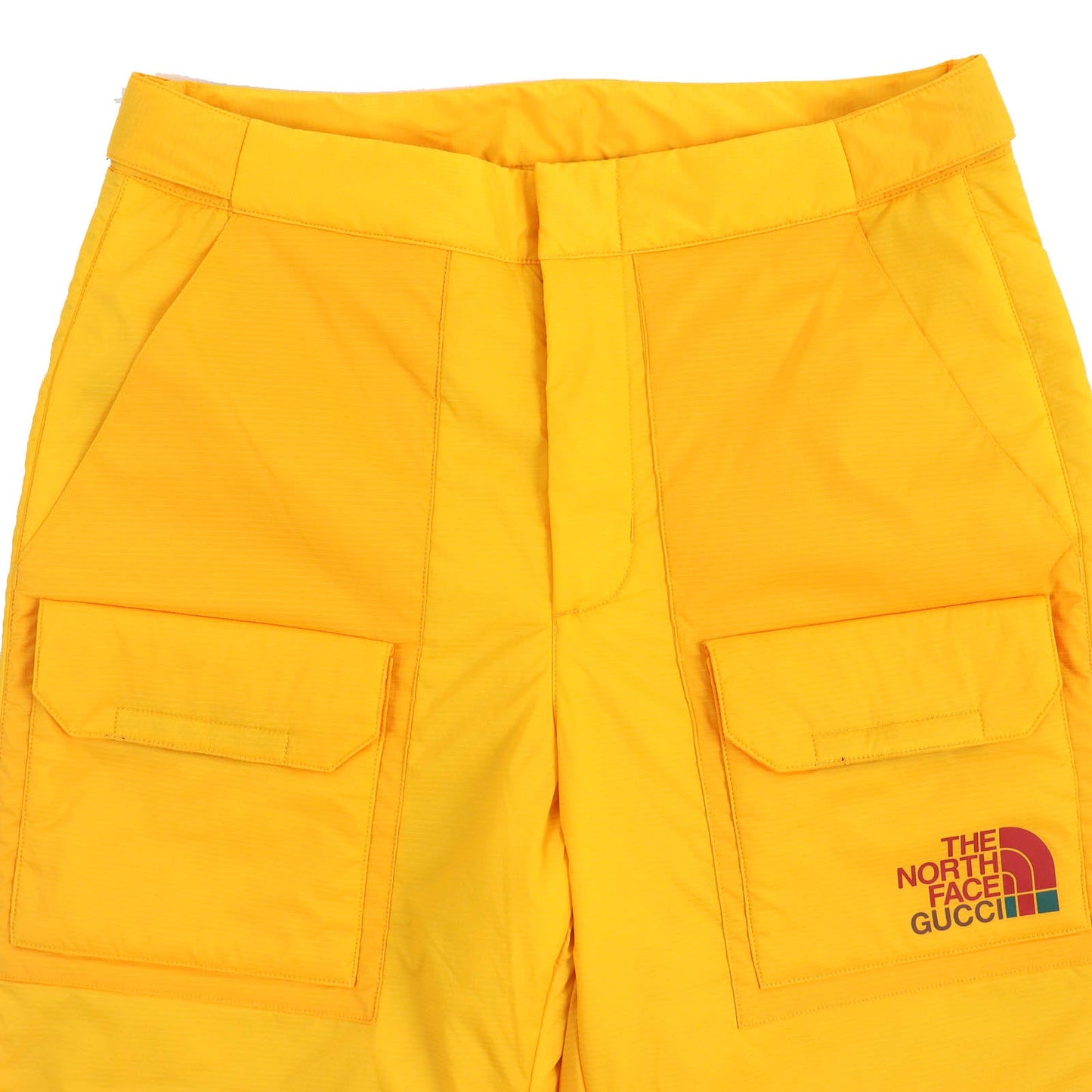 GUCCI cargo pants 663764 Main: 88% nylon, Main: 12% polyurethane, Lining: 100% nylon, Filling: 100% polyester yellow mens S