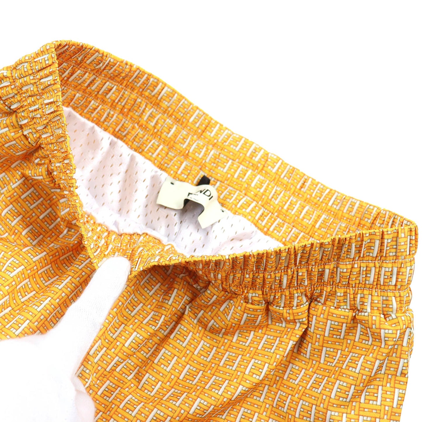 FENDI Shorts FAB230 Outer: 100% polyester, Lining: 100% polyester Yellow type mens XS