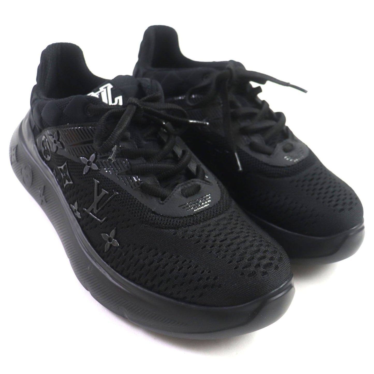 LOUIS VUITTON sneakers 1A9JRE Nylon black Monogram Damier Show Up Line mens 6