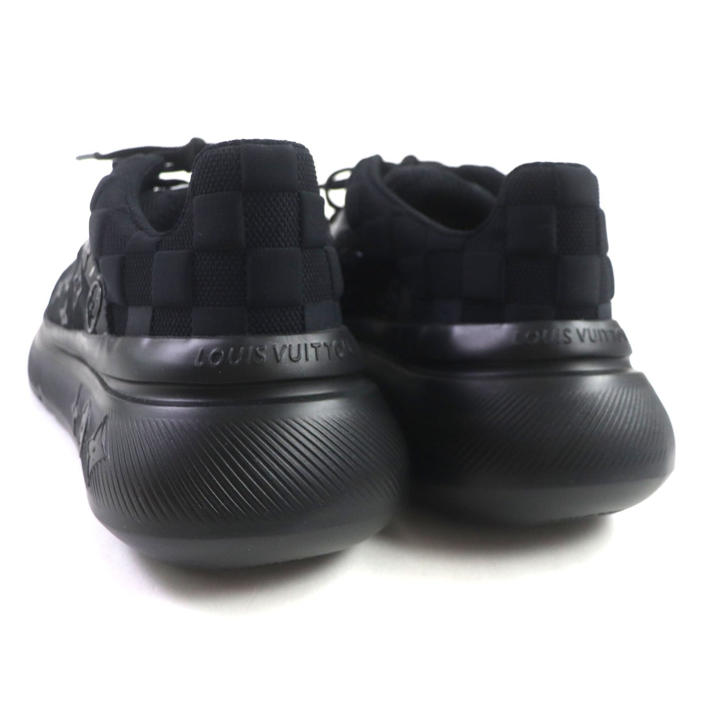 LOUIS VUITTON sneakers 1A9JRE Nylon black Monogram Damier Show Up Line mens 6