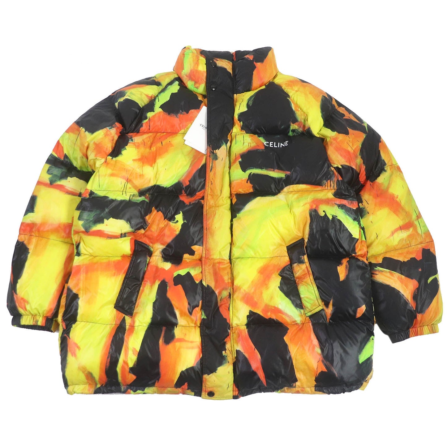 CELINE Jacket 2W430487O Main: 100% nylon, Filling: 100% polyester Orange type Multicolor Thomas Sauter mens 48