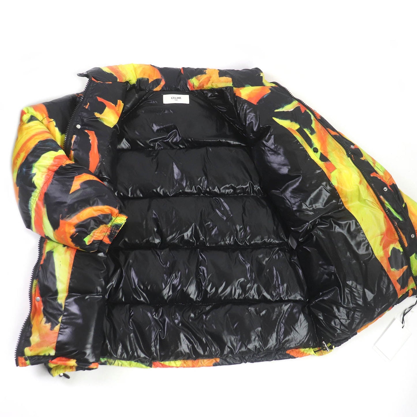 CELINE Jacket 2W430487O Main: 100% nylon, Filling: 100% polyester Orange type Multicolor Thomas Sauter mens 48