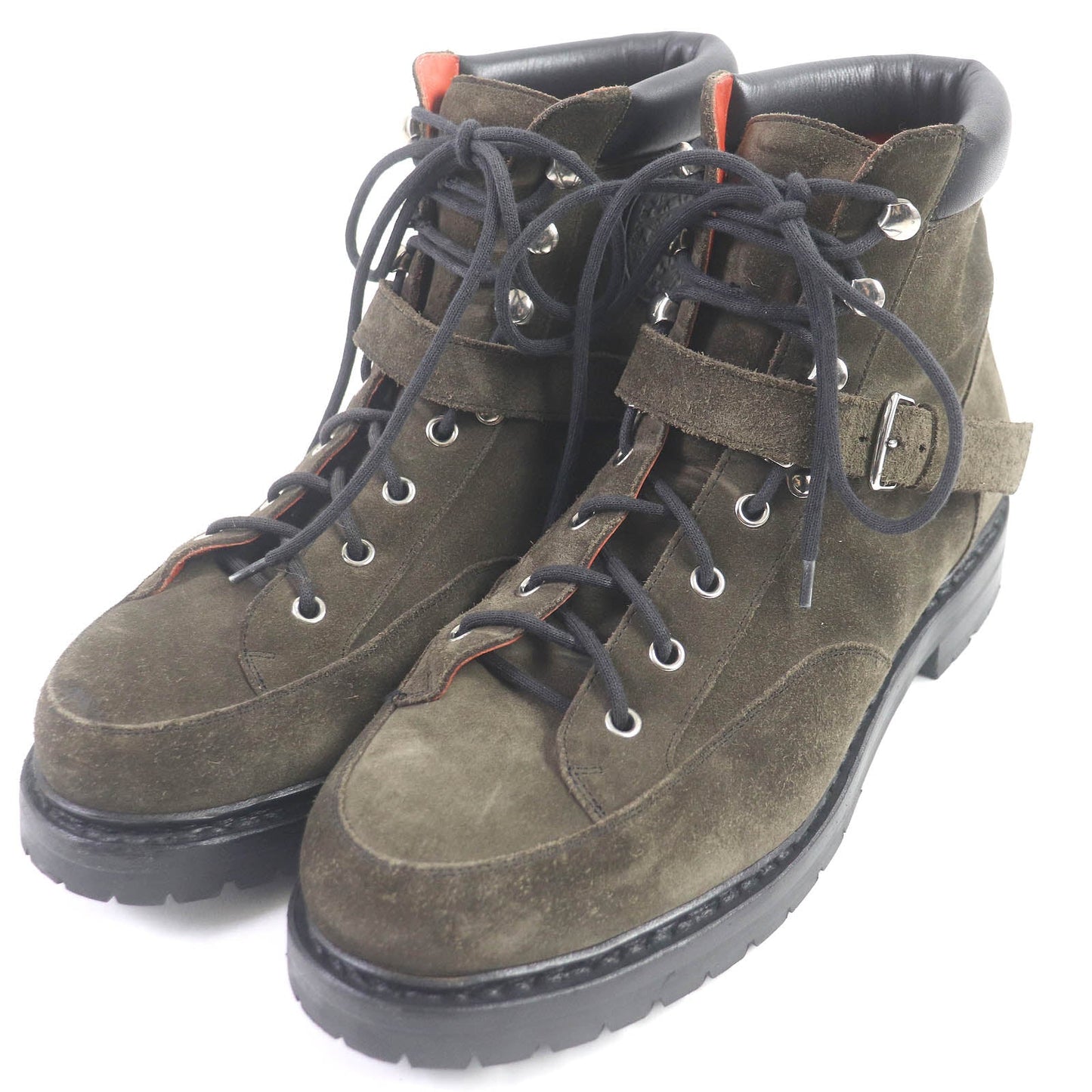 HERMES boots Main: Suede Khaki type hiking mens 40