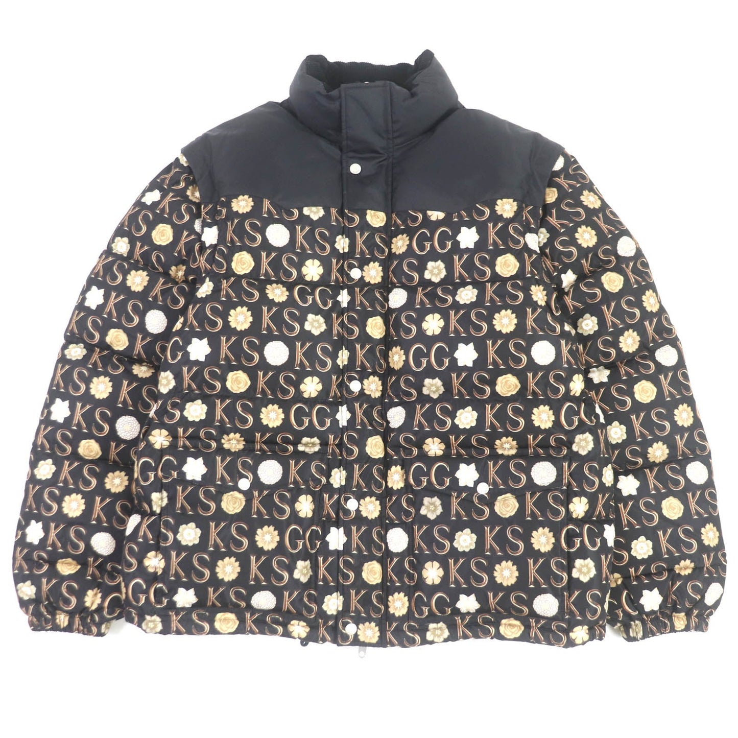 GUCCI Down jacket 644381 Main: 100% nylon, Filling: 80% down, Filling: 20% feather, Part: 100% cotton, Part: 100% polyester black mens 48