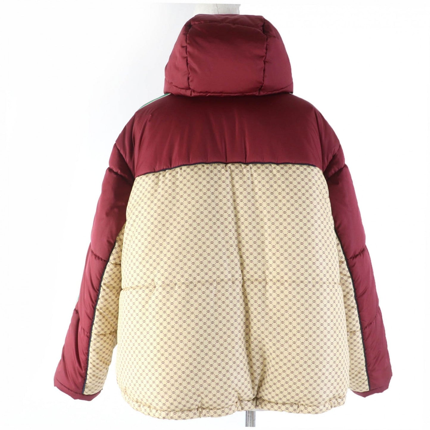 GUCCI Jacket 663279 Main: 100% nylon, Filling: 100% polyester, Part: 100% polyester, Lining: 100% nylon Bordeaux Beige Women 42