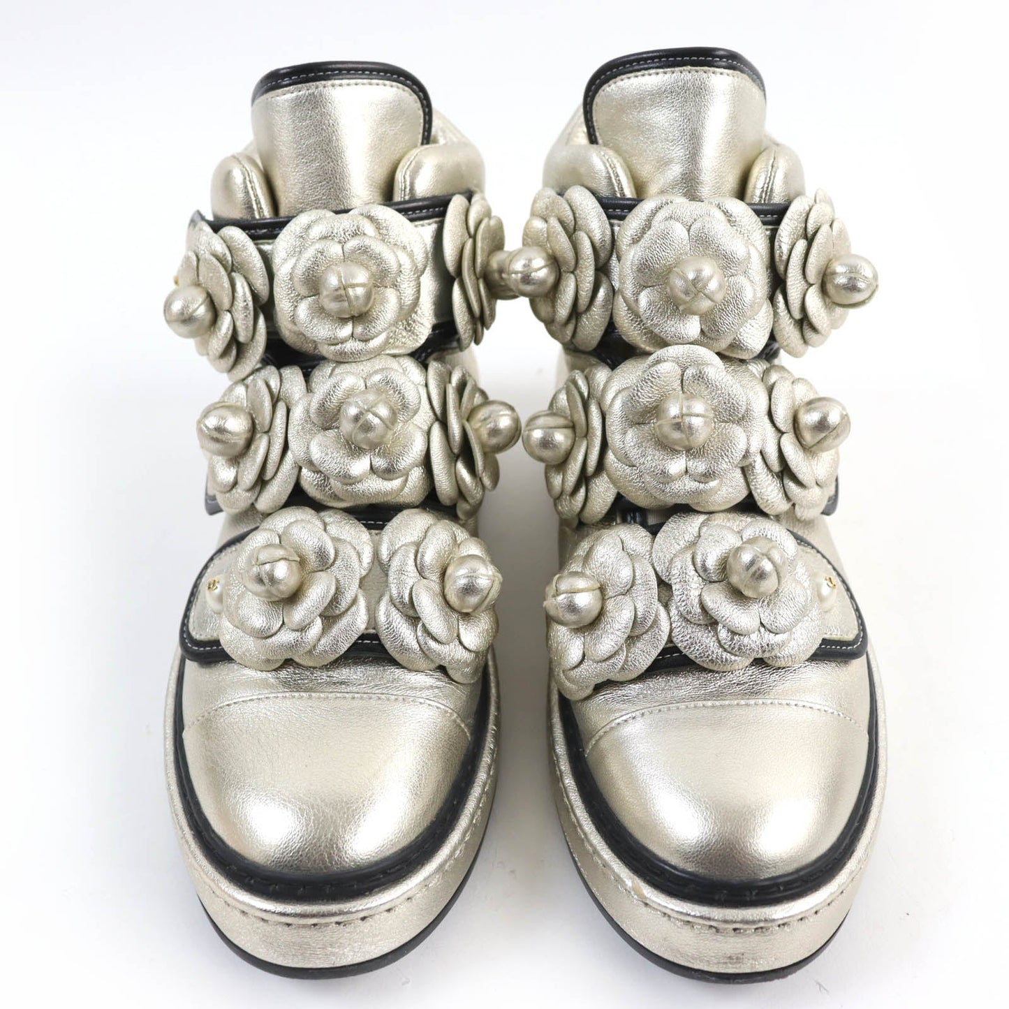 CHANEL High cut sneakers G31628 Main: Leather gold Women 37