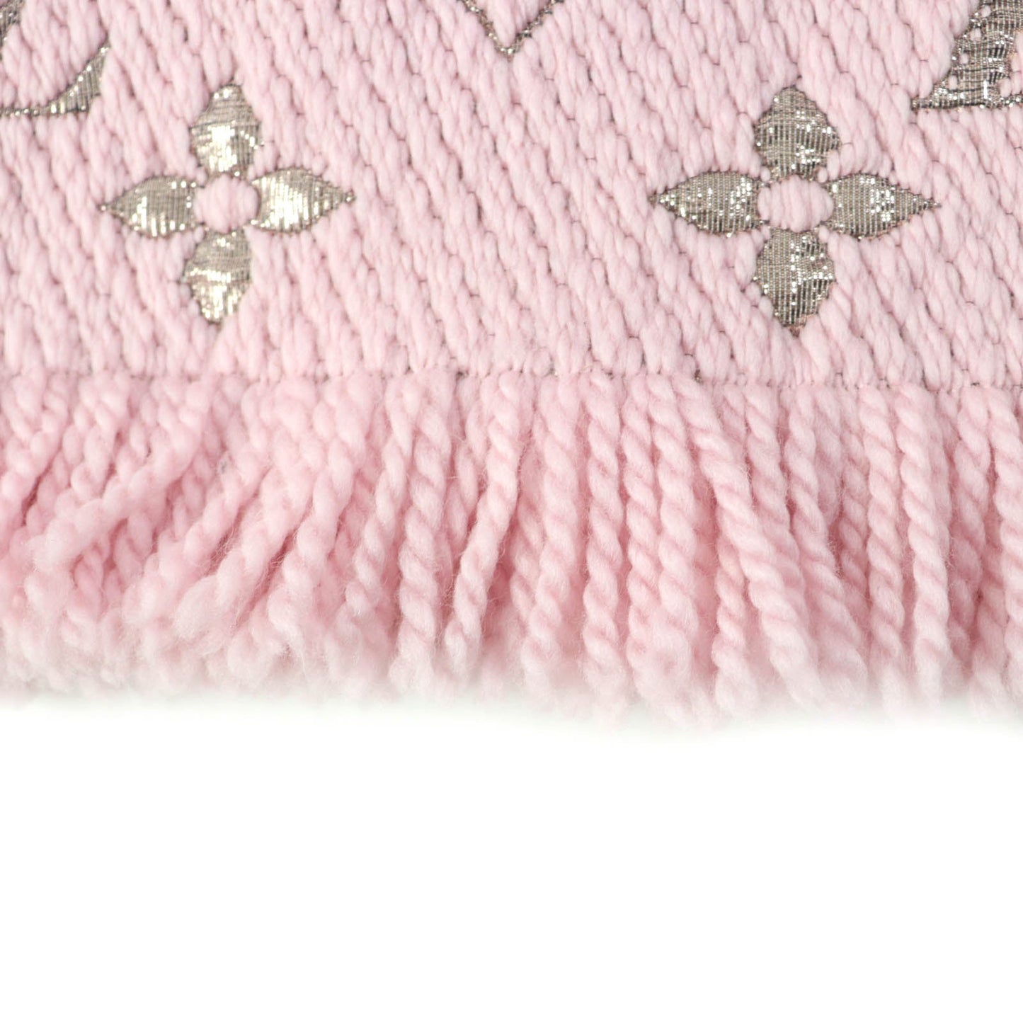LOUIS VUITTON Scarf M70466 Main: 95% wool, Main: 3% silk, Main: 2% polyester Rose valerine Escalp Logo Mania Shine Women