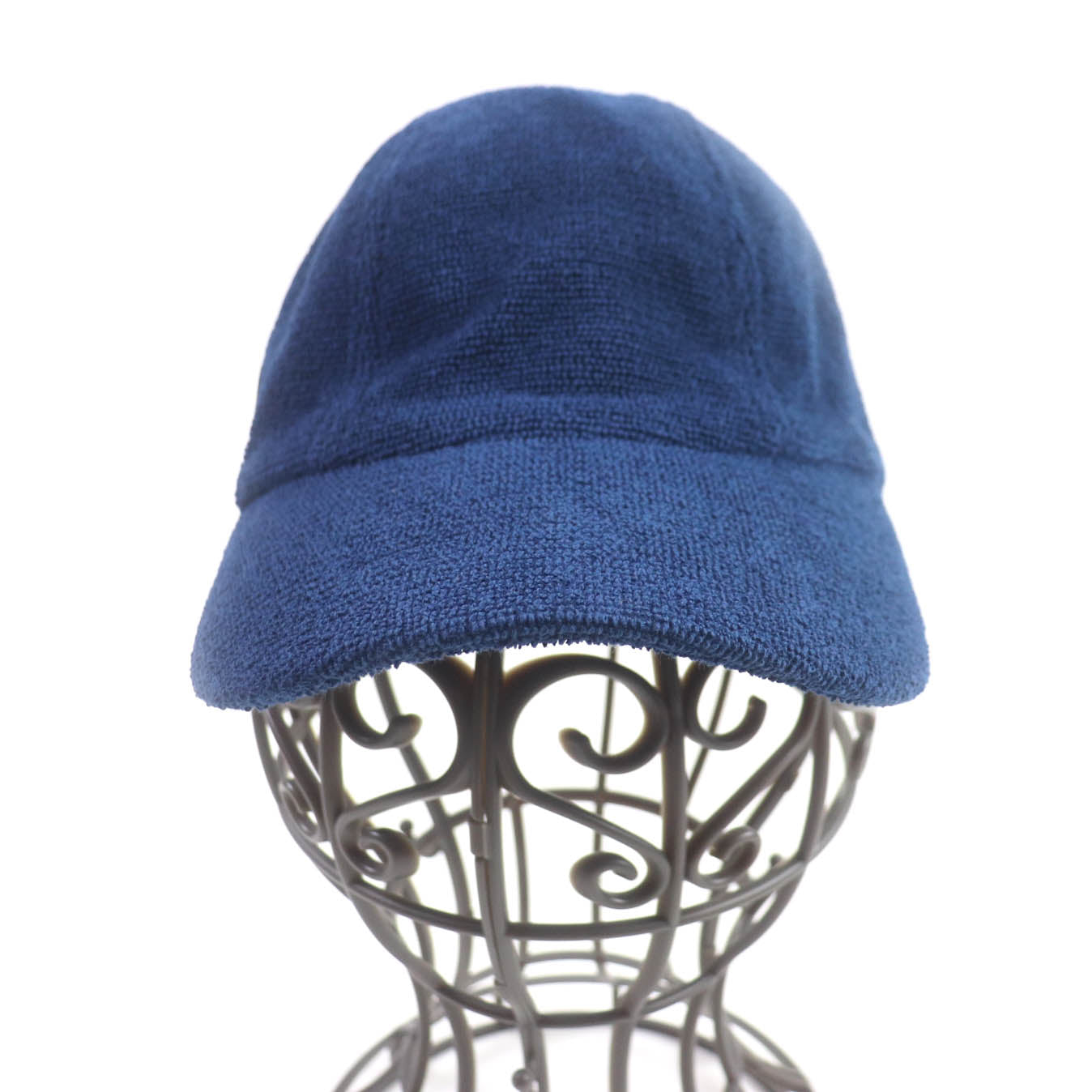HERMES cap Main: 100% cotton, Part: 100% polyester Navy Davis Women S