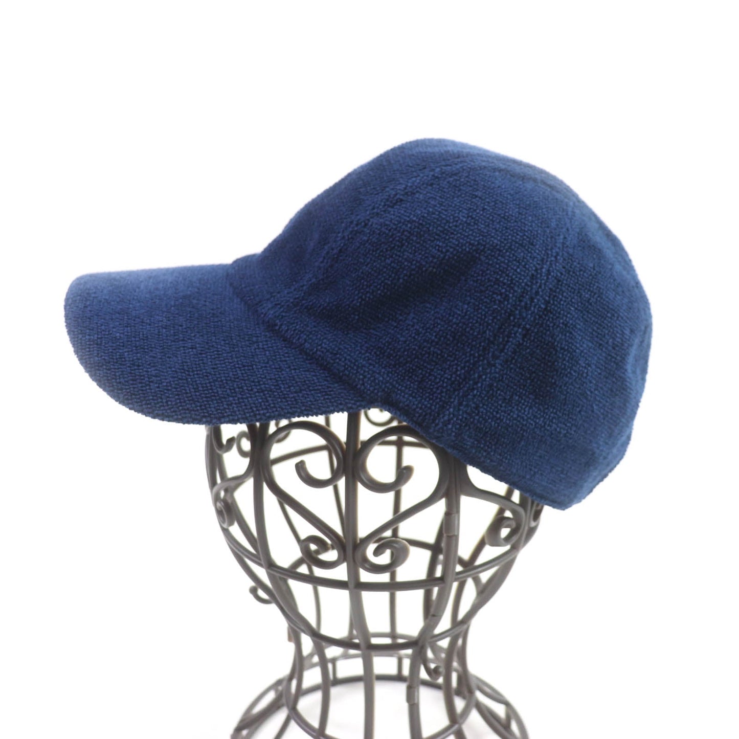HERMES cap Main: 100% cotton, Part: 100% polyester Navy Davis Women S