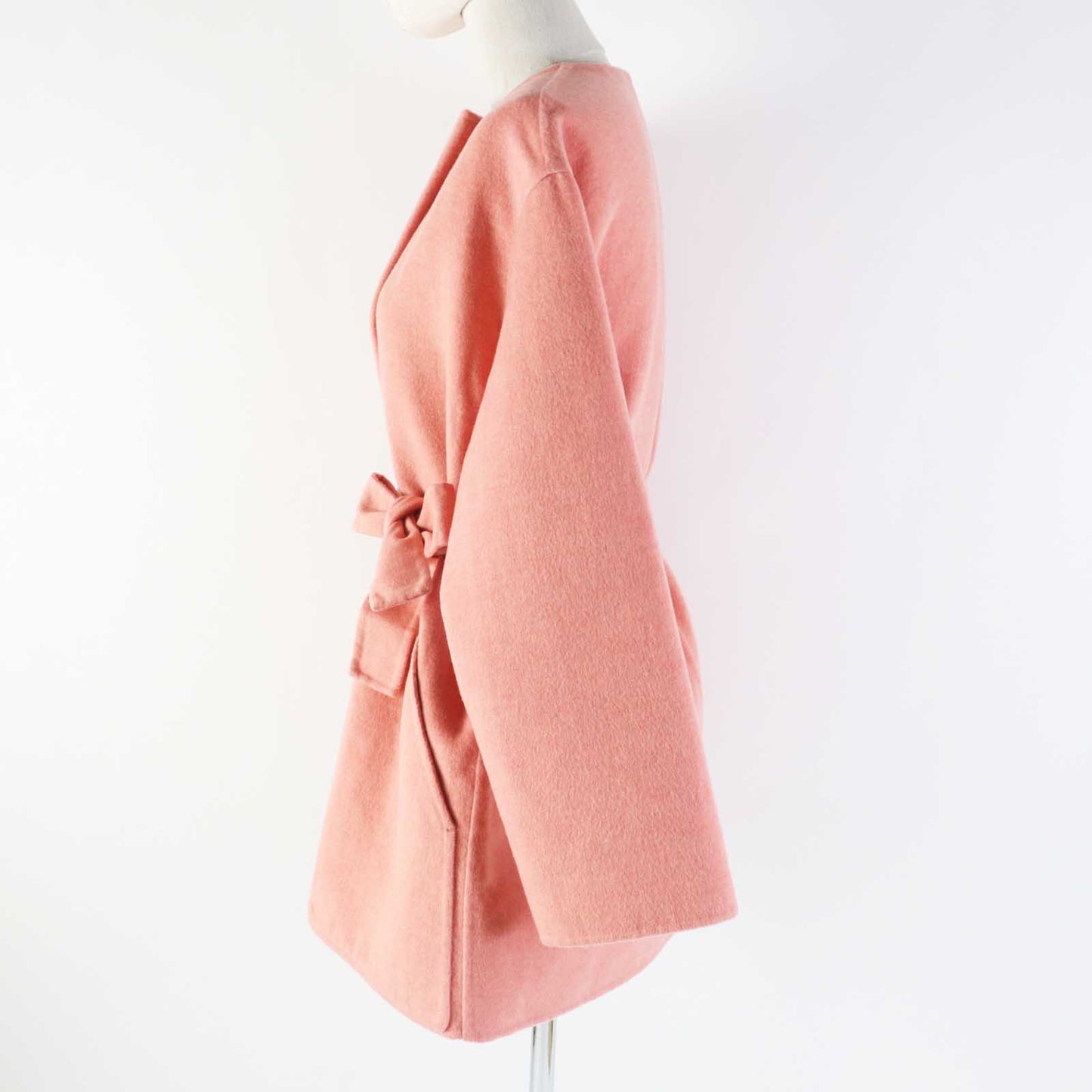 HERMES coat 2H0122DB Main: 100% cashmere pink Women 34
