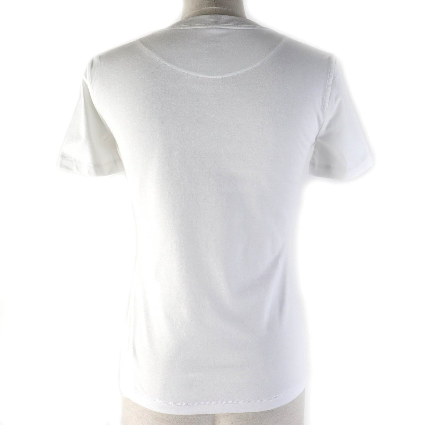 HERMES Short sleeve T-shirt Main: 100% cotton White navy Women 34