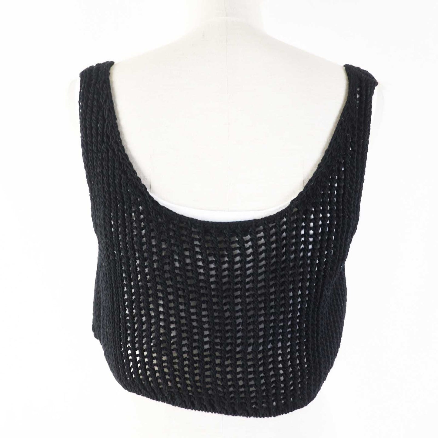 PRADA Tank top P29980 Main: 100% cotton Black White Women 36