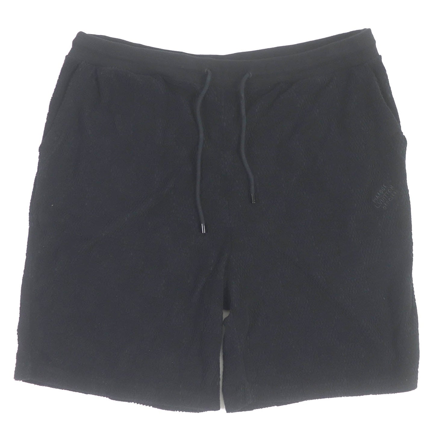 LOUIS VUITTON Shorts 1AFRBR Main: 85% cotton, Main: 15% nylon black Damier French terry cotton shorts mens(Unisex) 5L