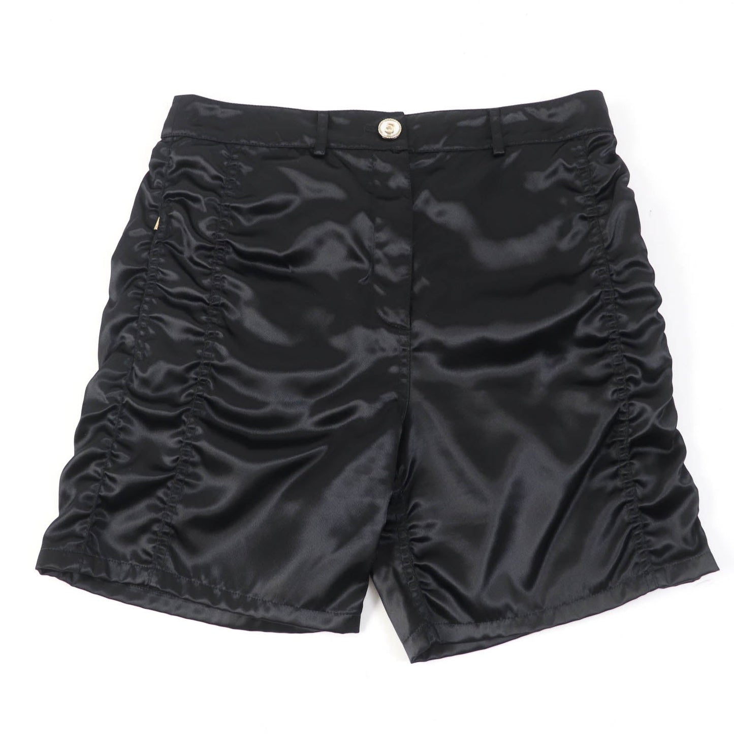CHANEL Shorts P70669 V62116 Main: 61% polyamide (nylon), Main: 39% acetate, Part: 100% silk black Women 40