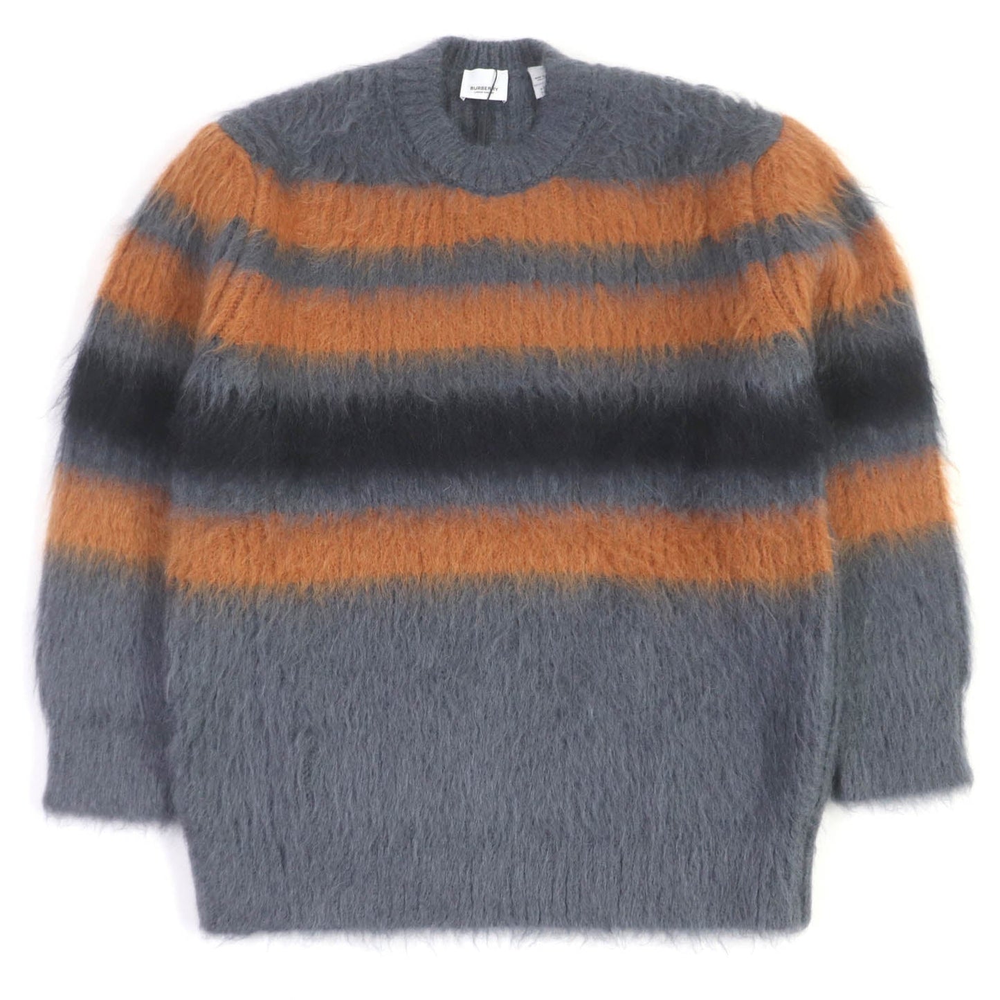 BURBERRY sweater 8037217 Main: 67% mohair, Main: 33% silk gray mens XS
