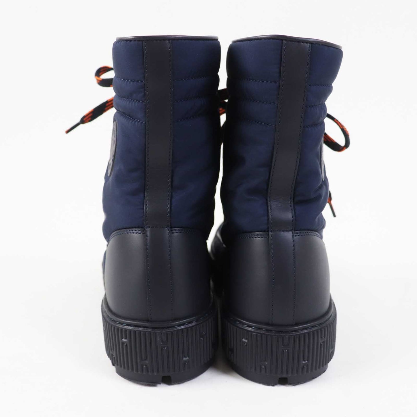 HERMES short boots Leather Parachute Fabric Marin fresh Women 39