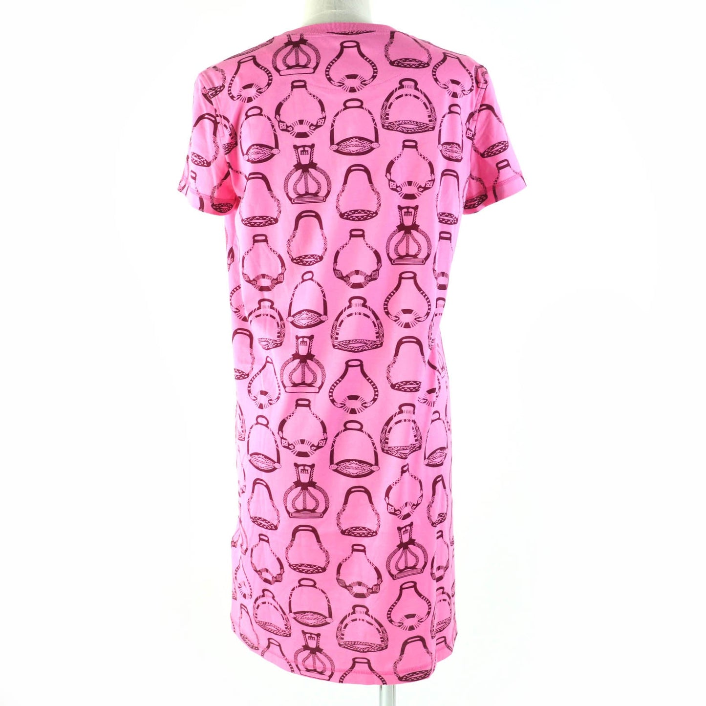 HERMES one piece 3E4510DM Main: 100% cotton pink Stirrup Fantasy Women 36