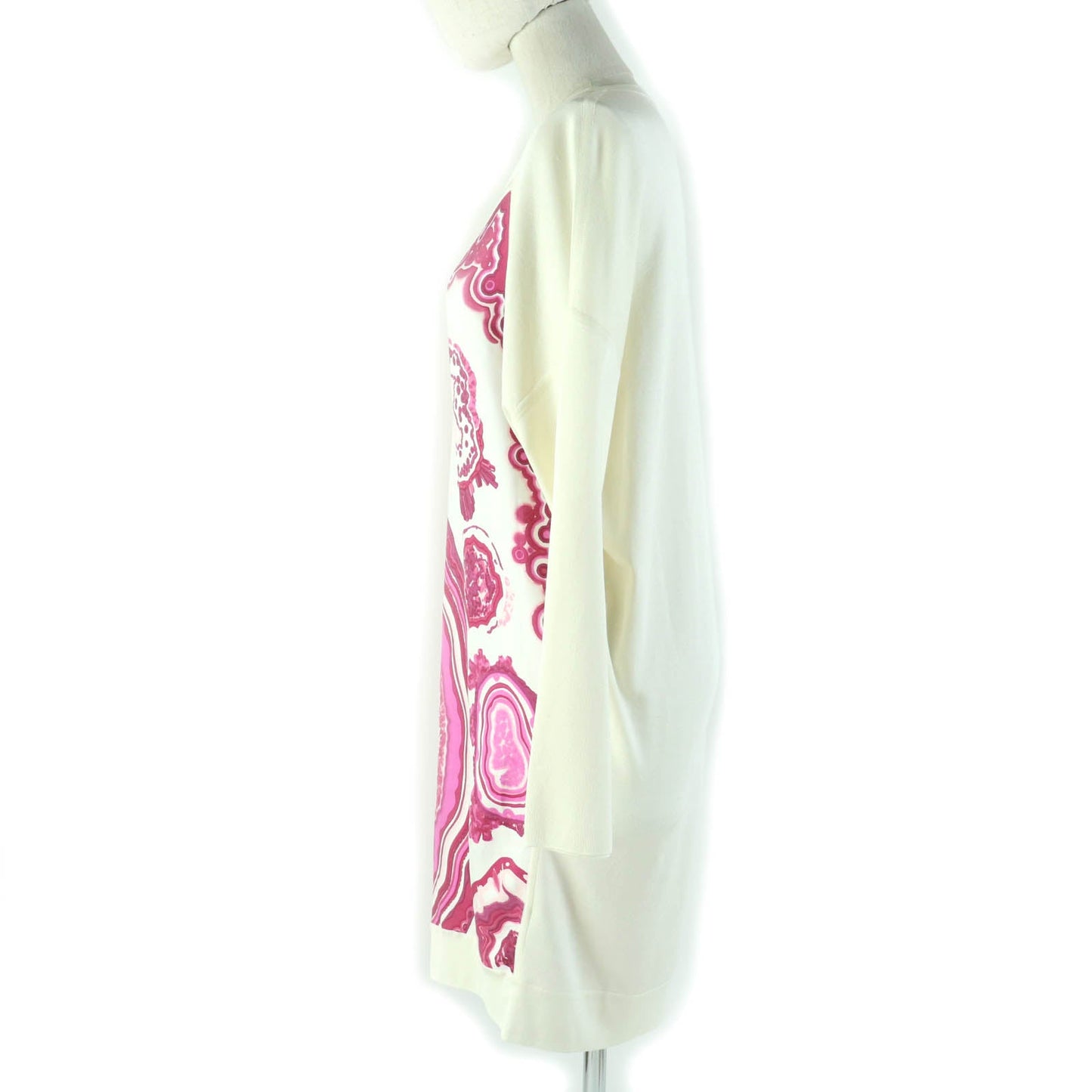 HERMES one piece Printed part: 100% silk Knitted part: 100% silk Ivory pink Women 34