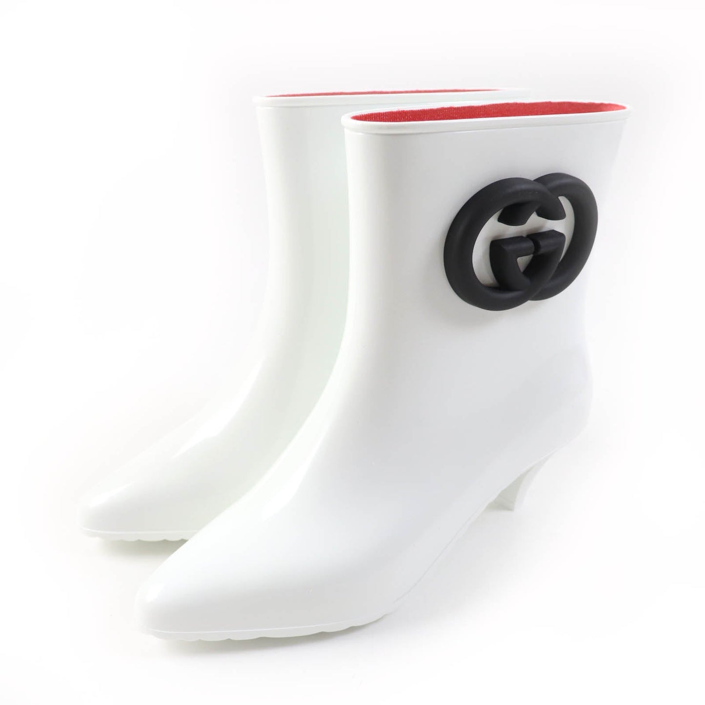 GUCCI Ankle boots 724458 Main: Rubber White black Women 39