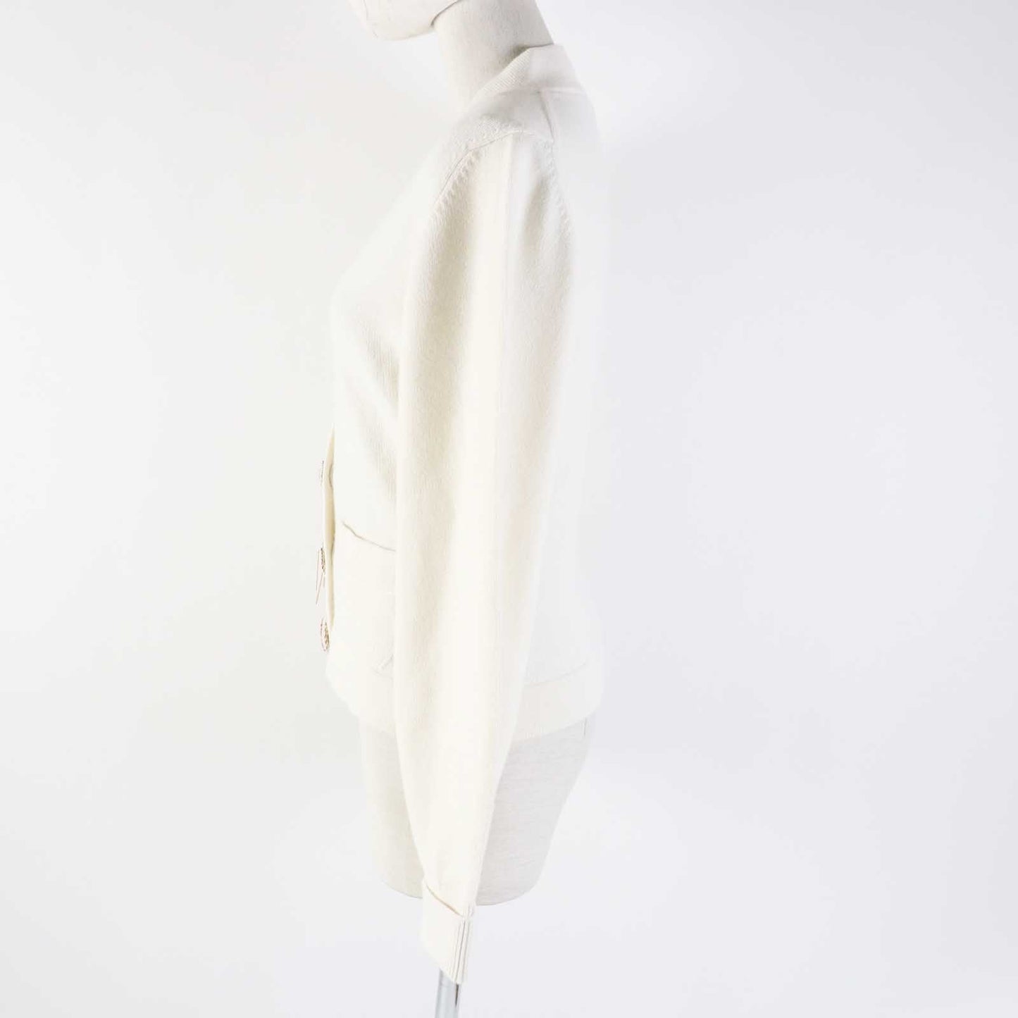 CHANEL cardigan P73102 Main: 99% cashmere, Main: 1% elastane (polyurethane) white Women 34