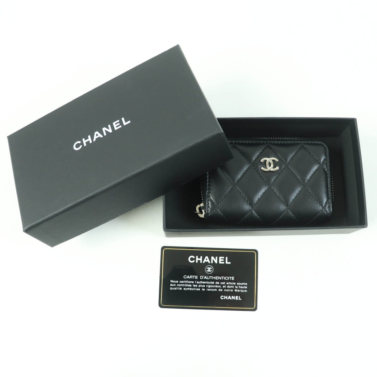 CHANEL Coin case AP0216 Main: Lambskin black Women