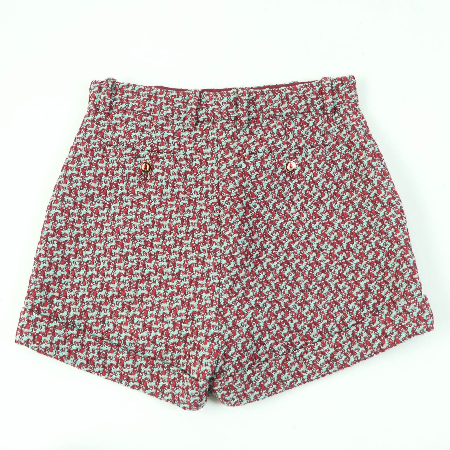 GUCCI Shorts 691396 Main: 63% cotton, Main: 37% nylon, Lining: 100% rayon Red Green type Women 42
