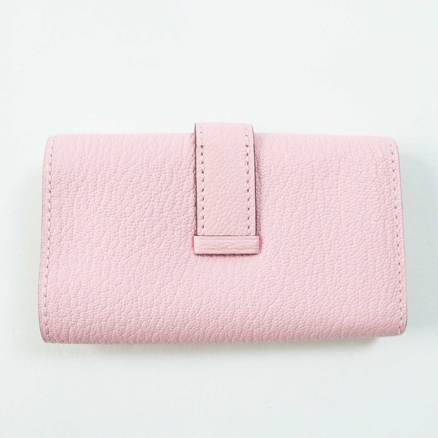 HERMES Key case Key holder  Chevre Misol Rose Confetti Bean Women