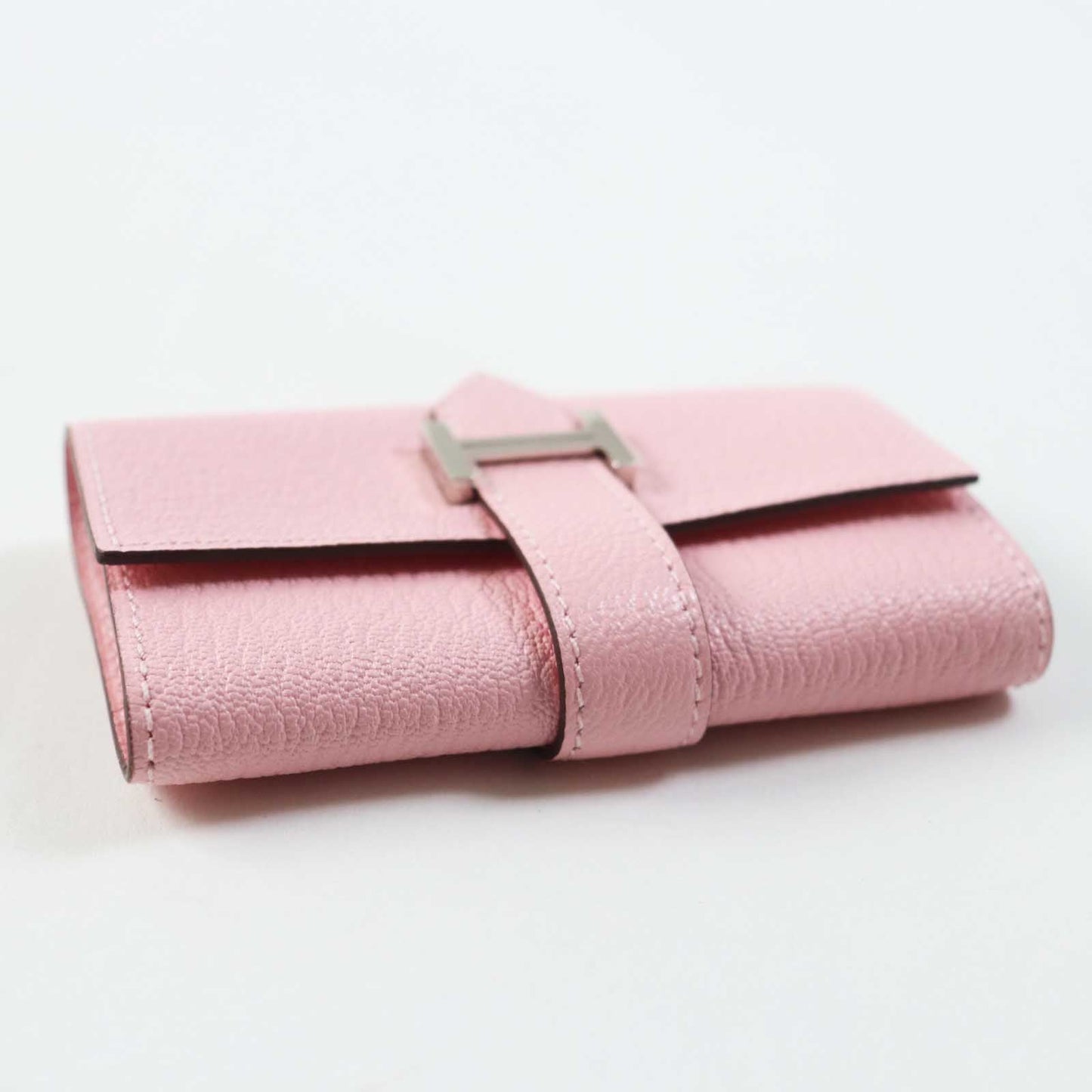 HERMES Key case Key holder  Chevre Misol Rose Confetti Bean Women
