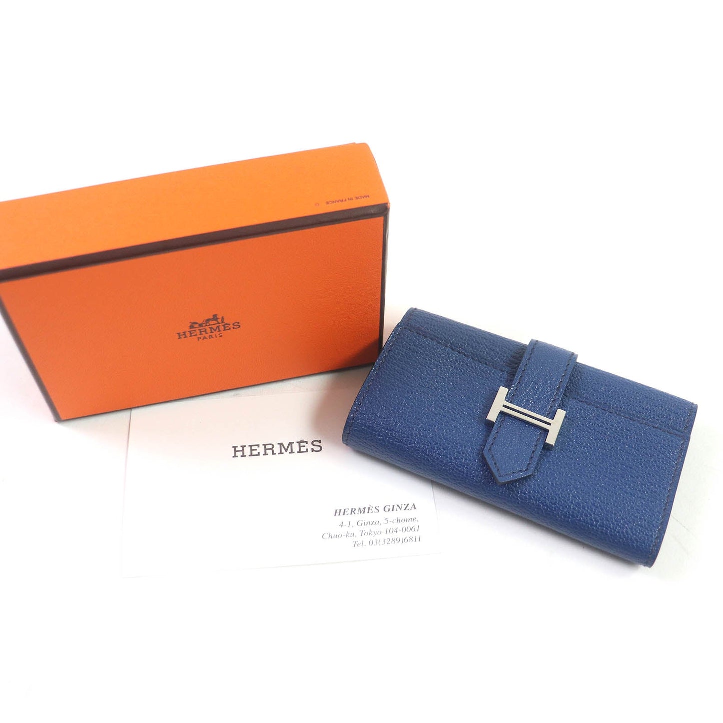 HERMES Key case Key holder  Shave Brude malt Bean mens