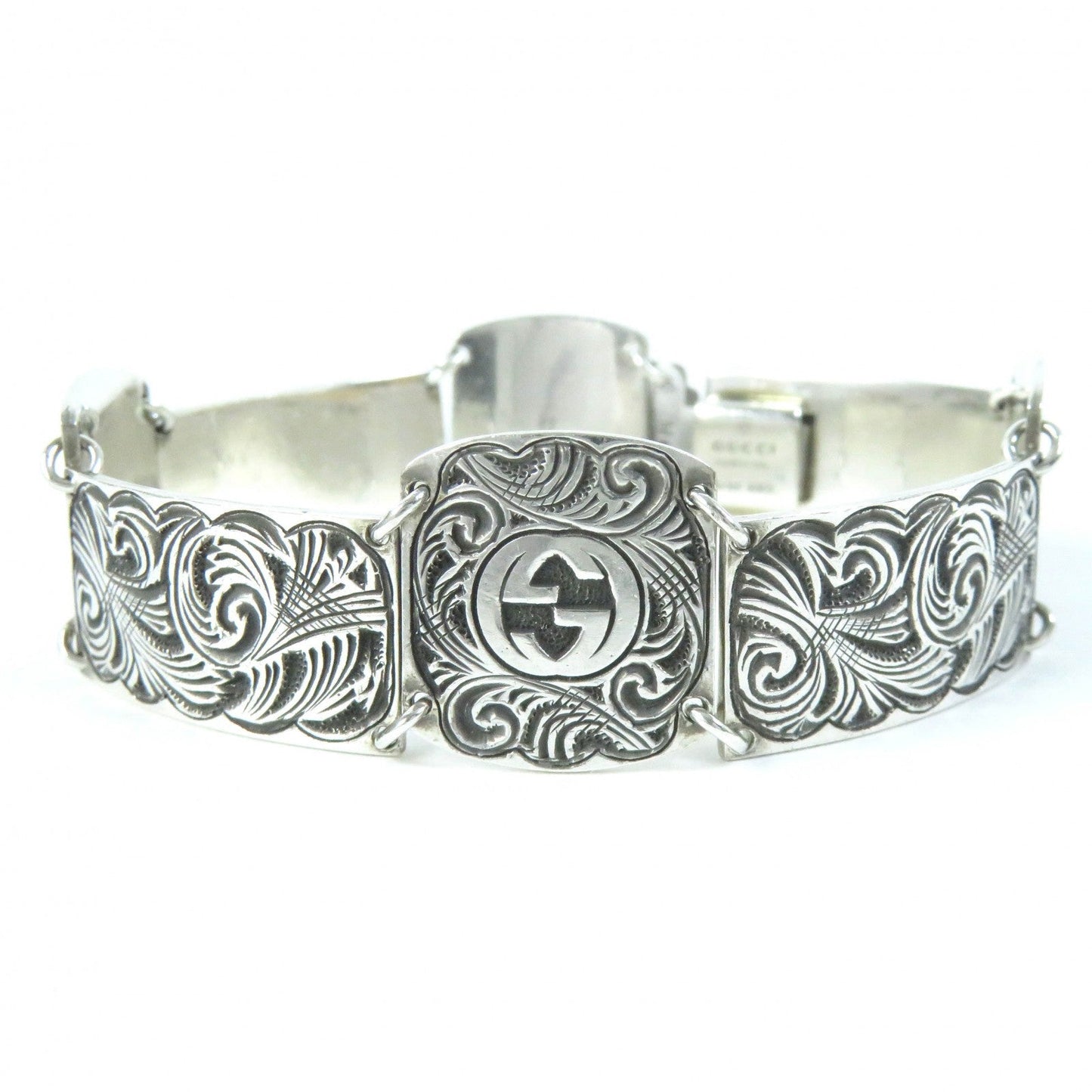 GUCCI bracelet Main: AG925, : Metal Silver Arabesque mens 17