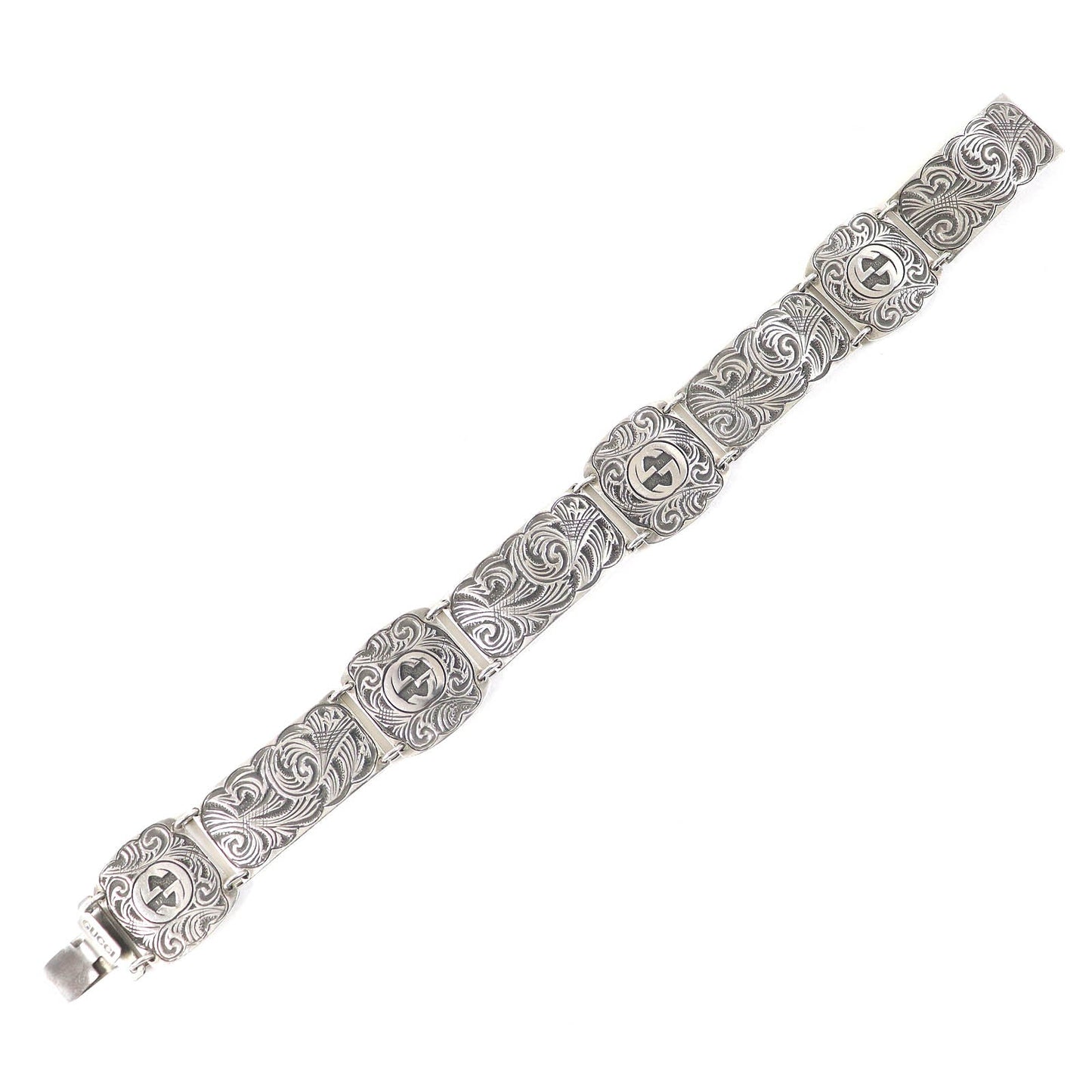 GUCCI bracelet Main: AG925, : Metal Silver Arabesque mens 17