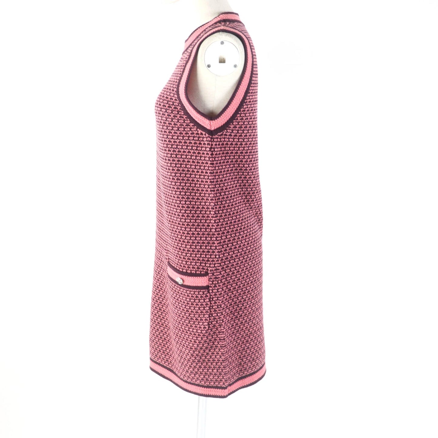 CHANEL one piece P75435K10790 Main: 100% cashmere Pink brown Women 36