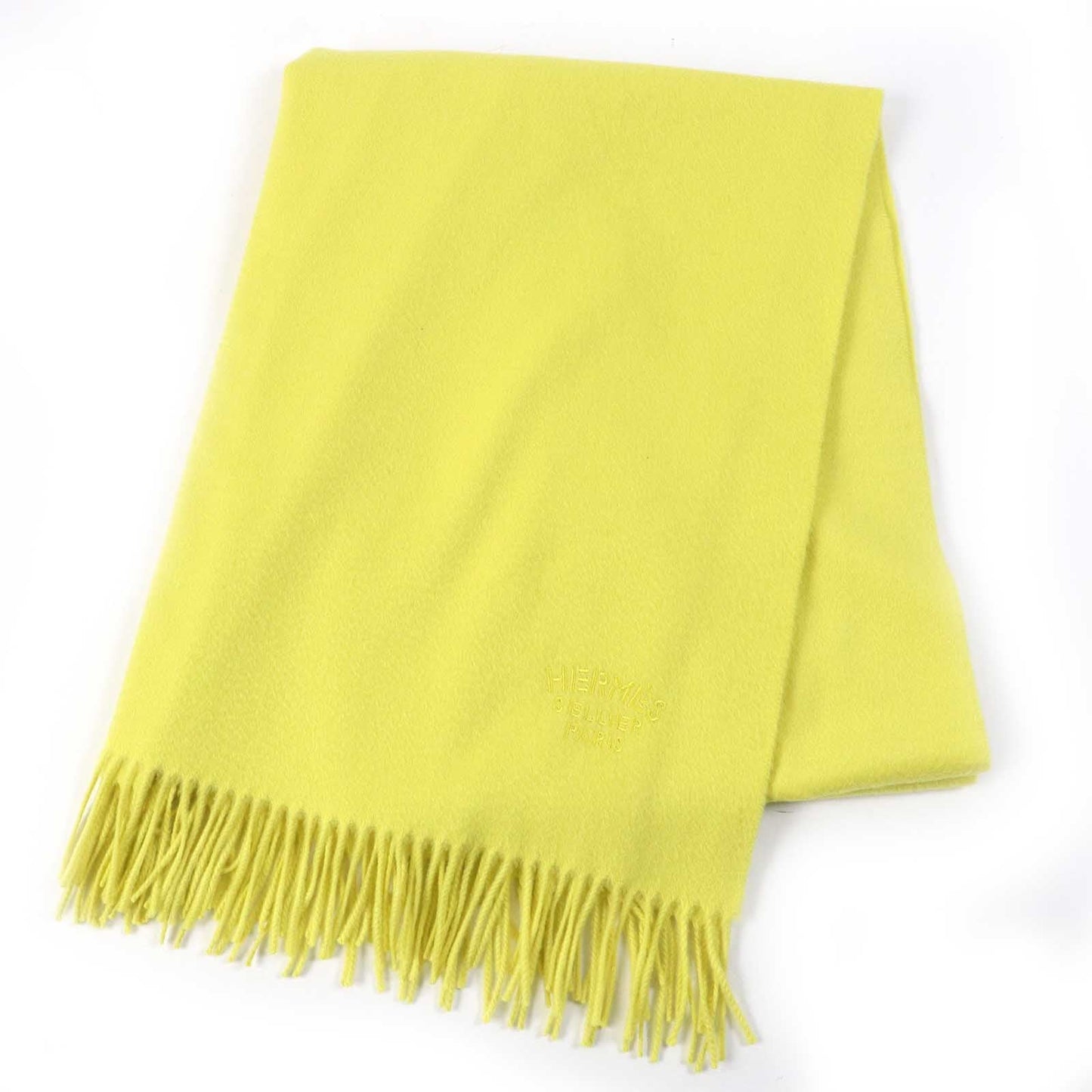 HERMES shawl Main: 100% cashmere yellow Women