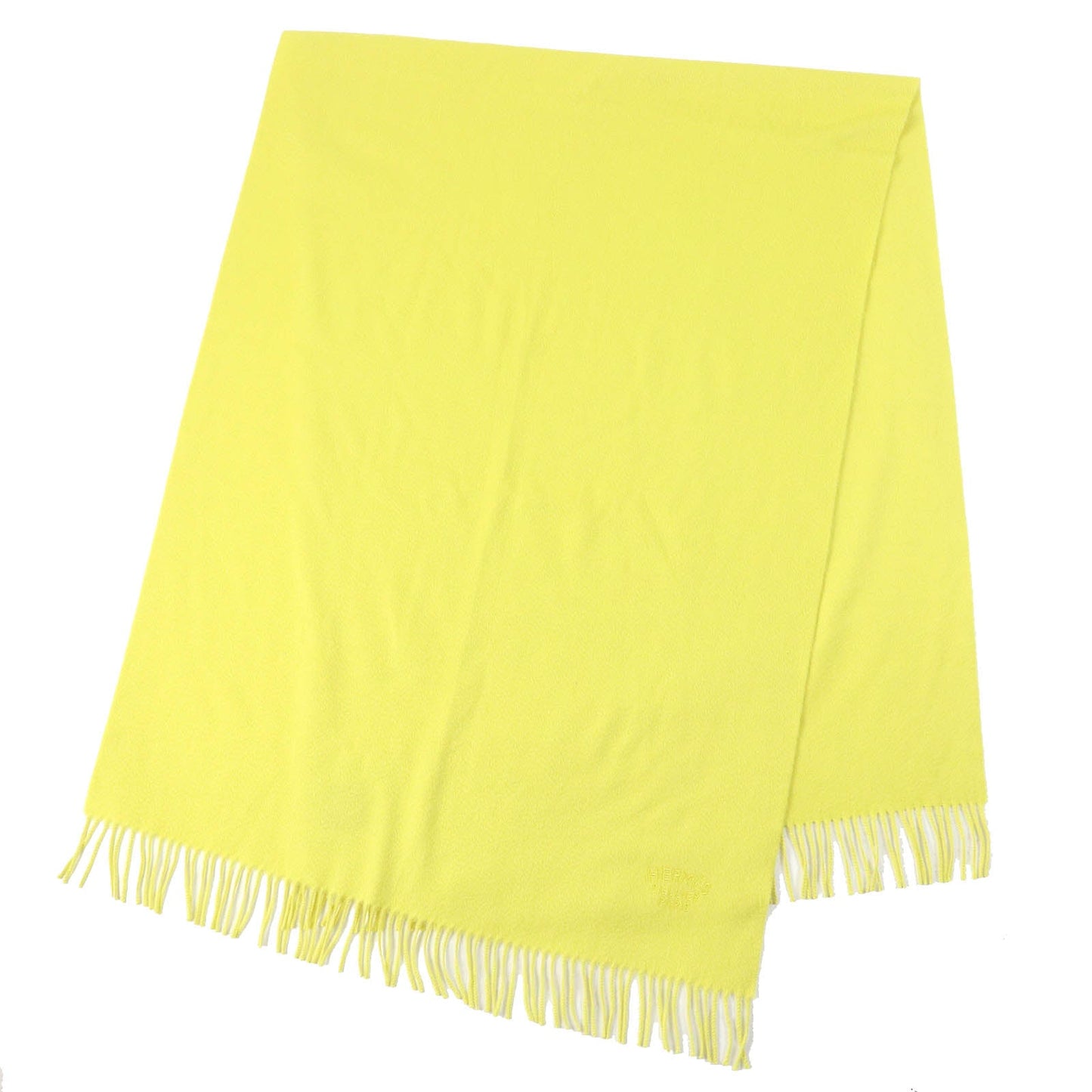 HERMES shawl Main: 100% cashmere yellow Women