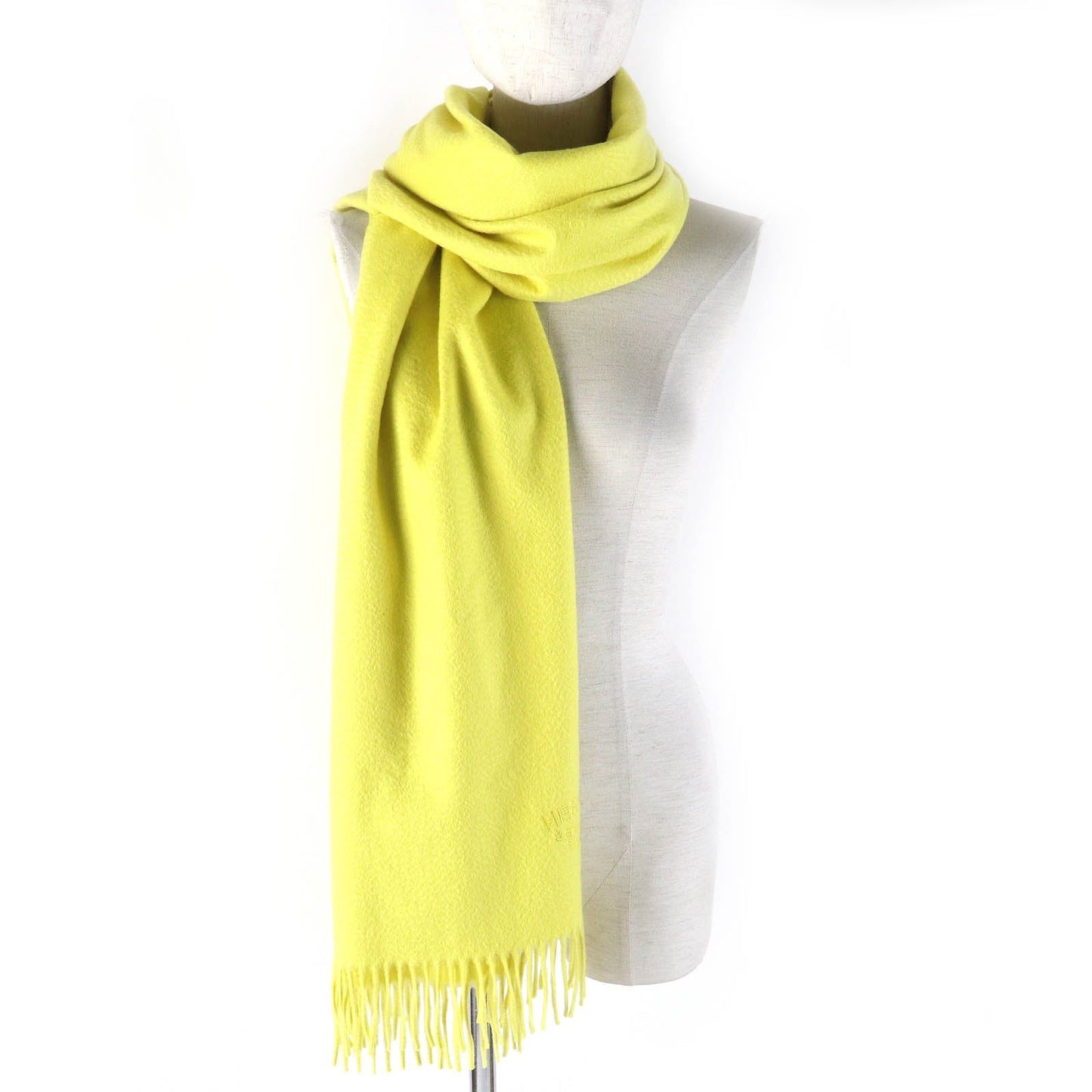 HERMES shawl Main: 100% cashmere yellow Women