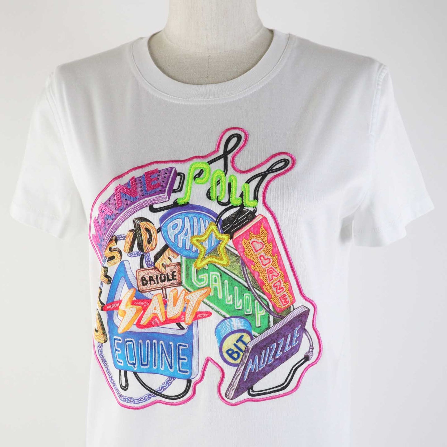 HERMES one piece 3E4507DH Main: 100% cotton, Part: 100% cotton, Part: 100% polyester White mulch Women 34