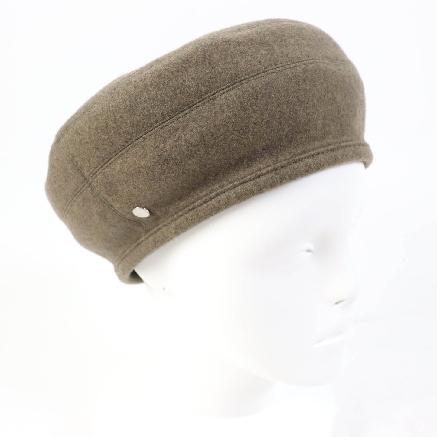 HERMES beret Main: 100% cashmere, Lining: 65% rayon, Lining: 35% silk, Inner decoration: 100% polyester Brown type Saint Honor Women 58
