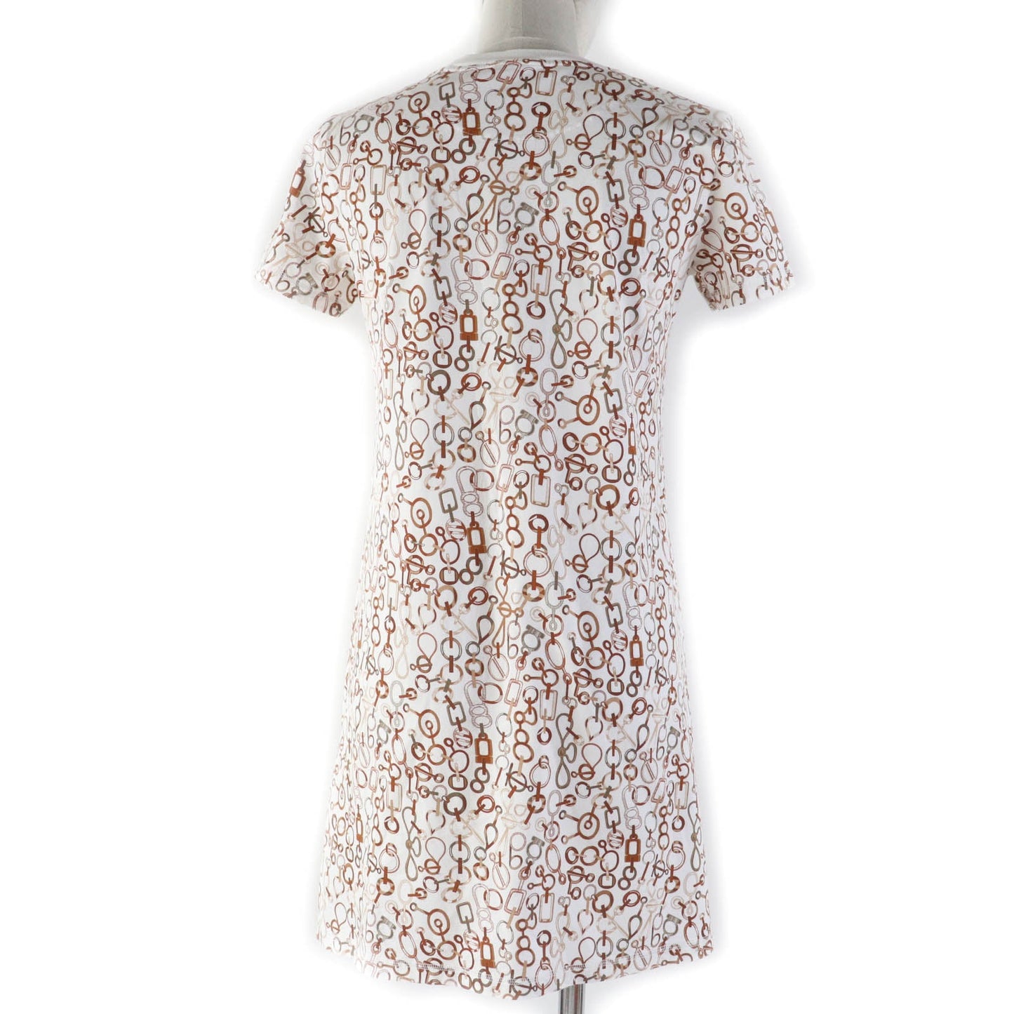 HERMES one piece 3H4514DR Main: 100% cotton, Part: 98% cotton, Part: 2% Brown type DR Do RE BOUCLES Women 34