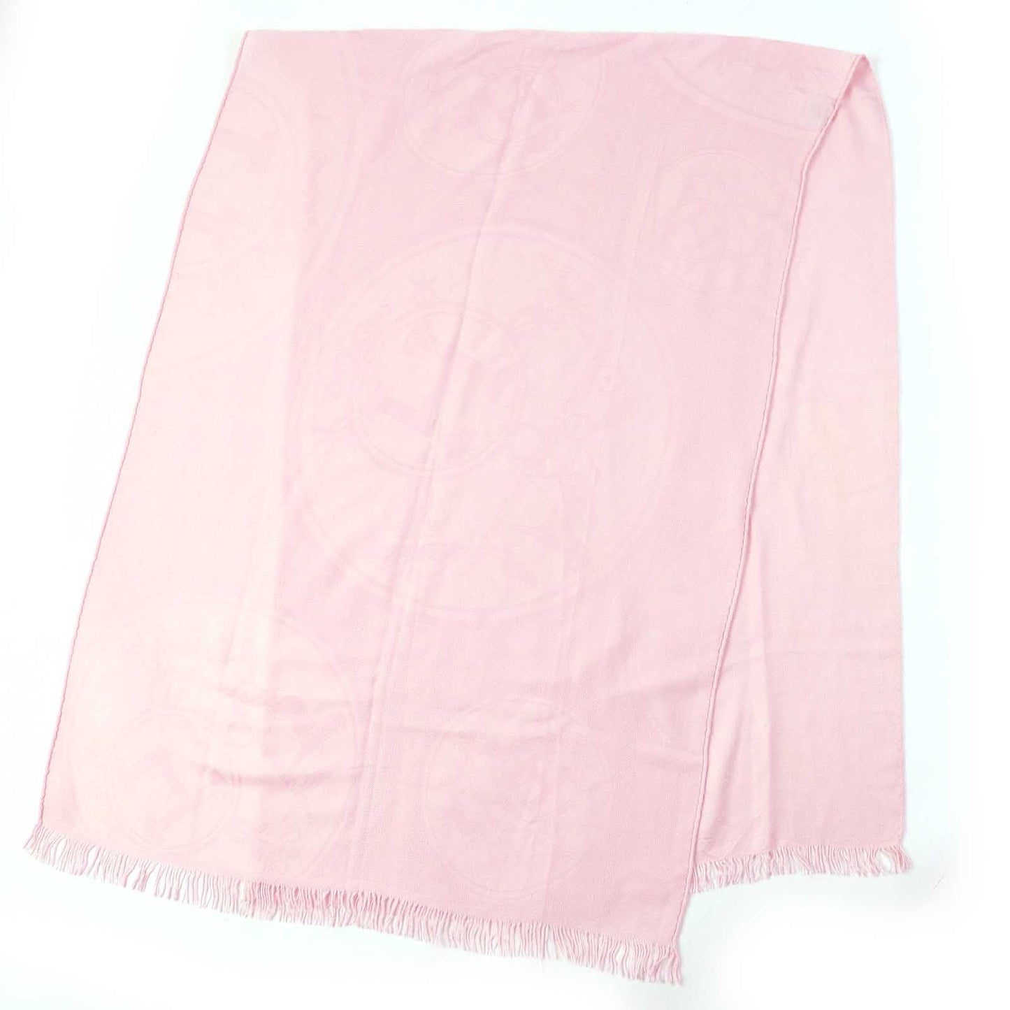 HERMES Stall H262494S Main: 85% cashmere, Main: 15% silk pink Women