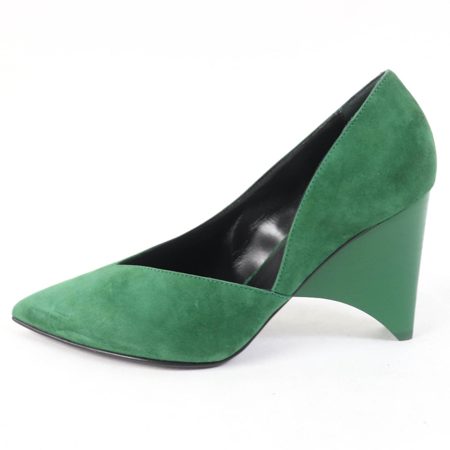 HERMES pumps 222283Z Main: Suede leather green Women 37