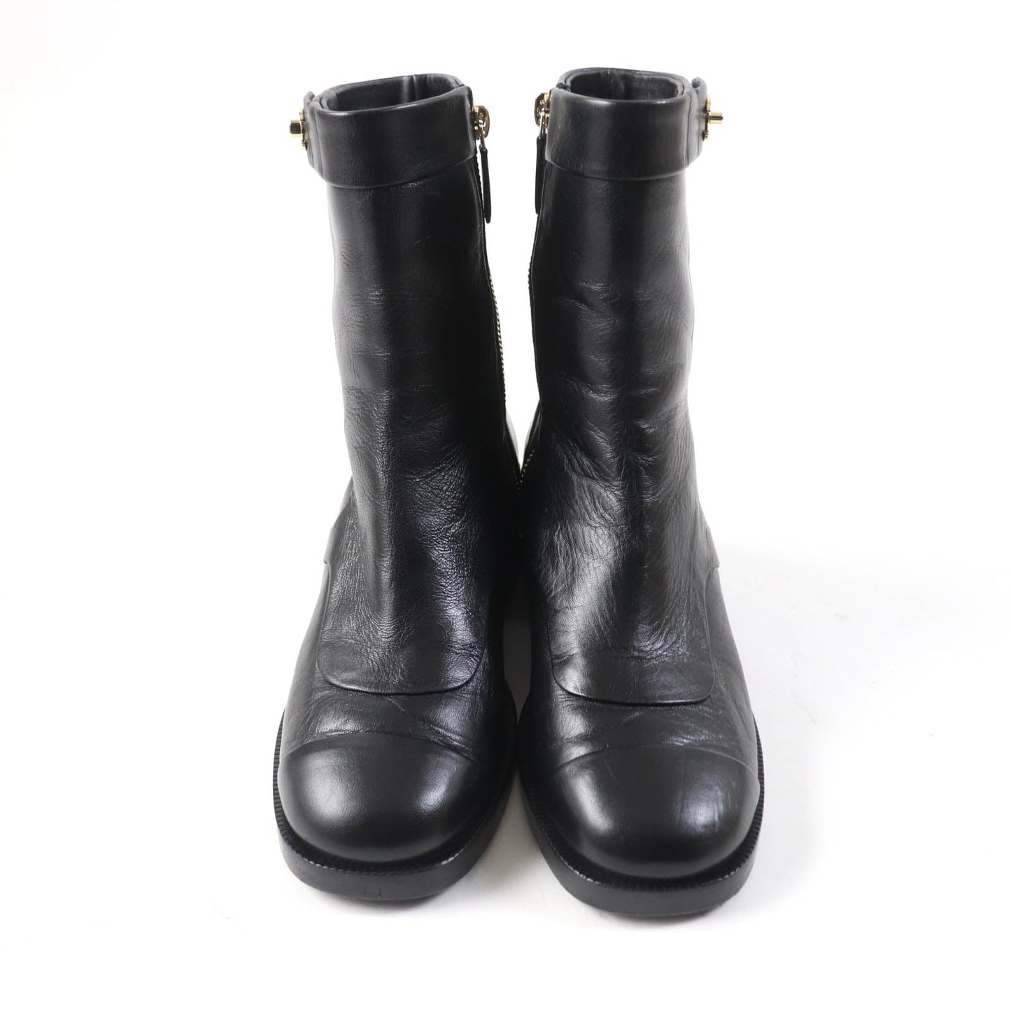 CHANEL short boots G39172 Main: Leather black Women 36 1/2 C