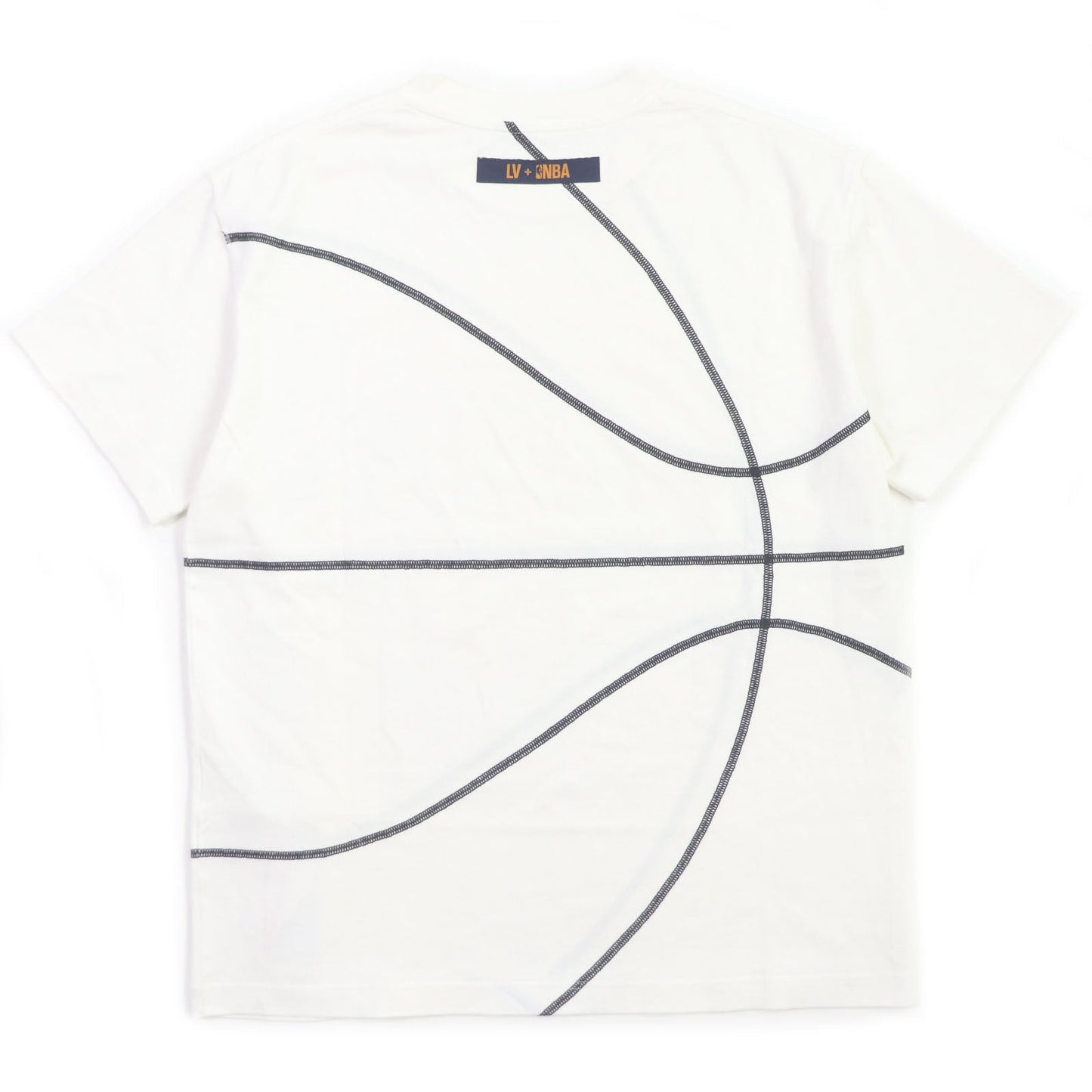 LOUIS VUITTON Short sleeve T-shirt HKY22W Main: 100% cotton white embroidery detail mens S