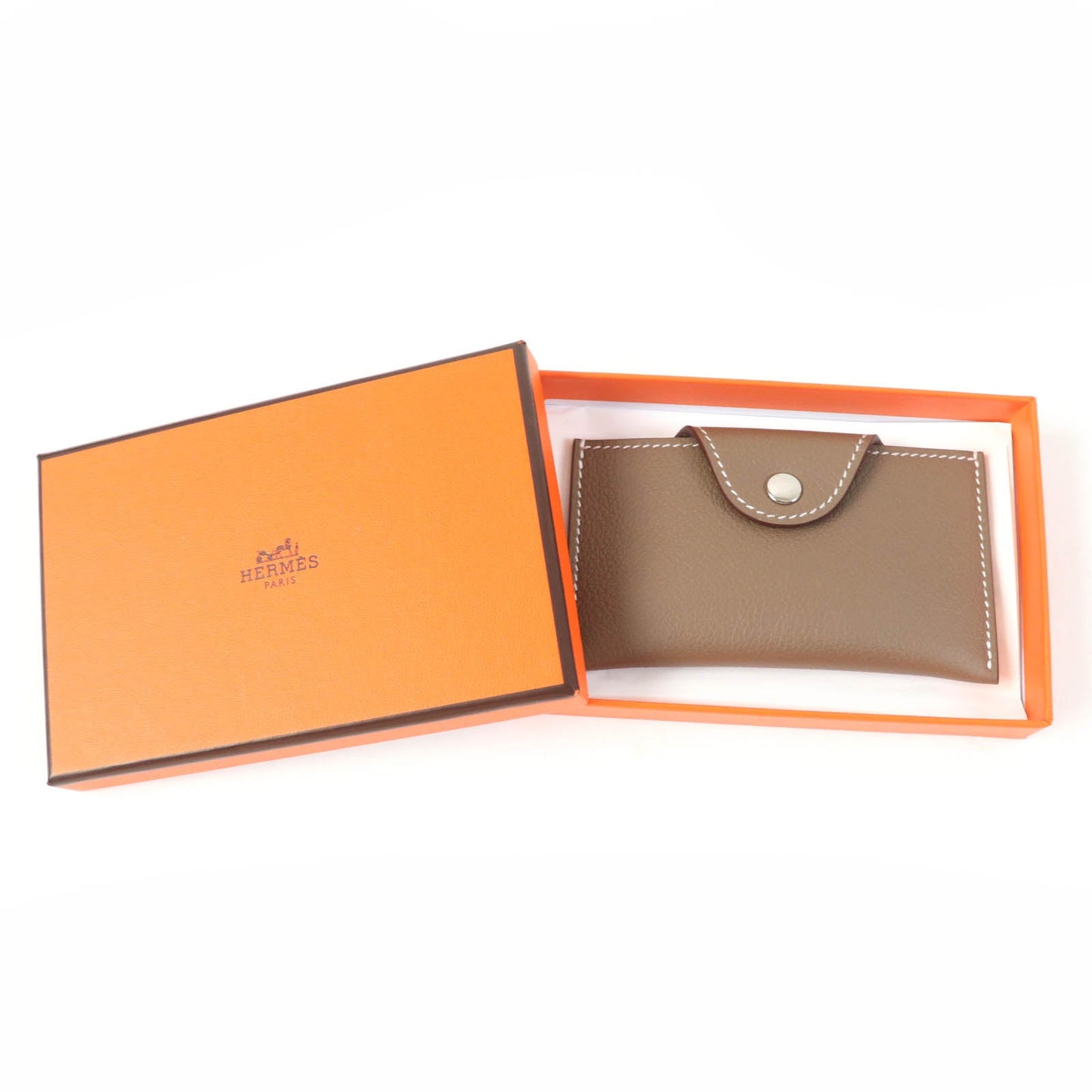 HERMES Card Case Main: Evercolor Etope Iliad Women